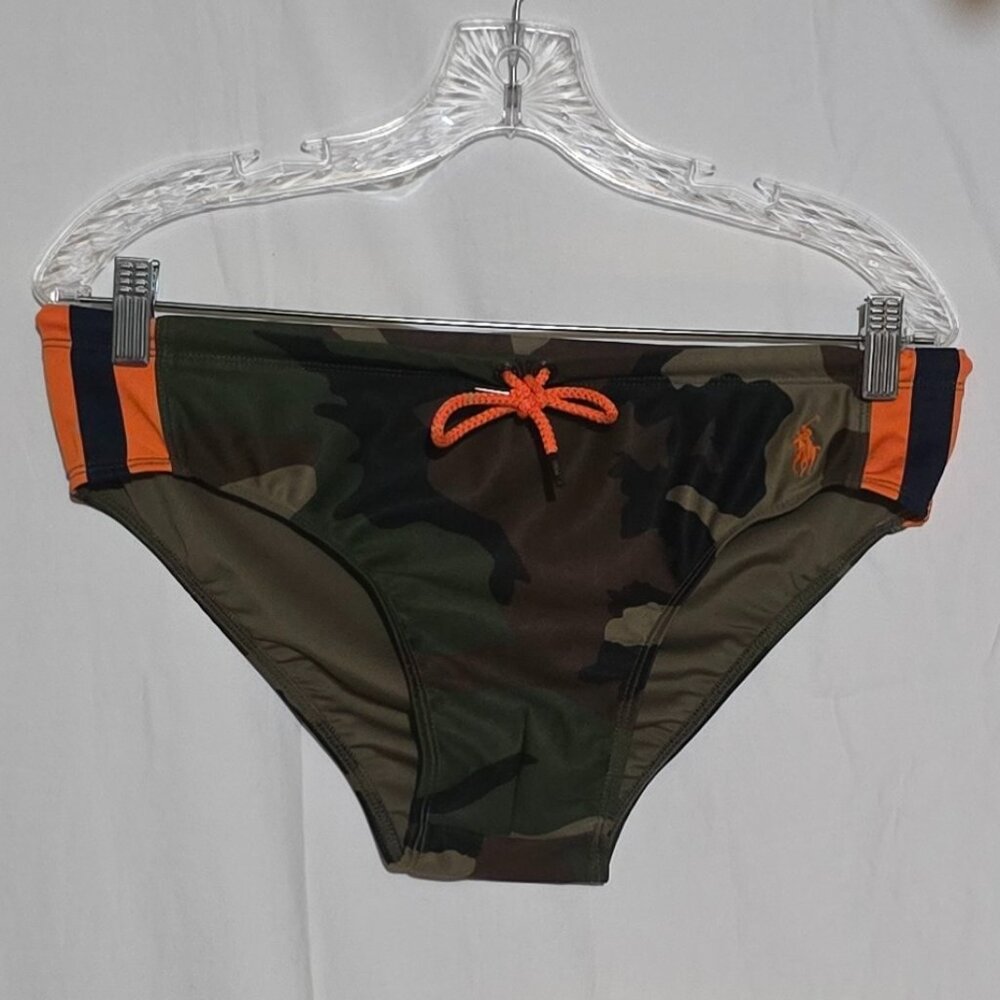 Polo Ralph Lauren Camouflage Swim Bikini Briefs - Camo - Sz M*